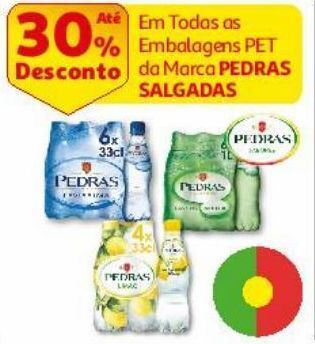 Auchan Água c/ gás pedras salgadas promoção