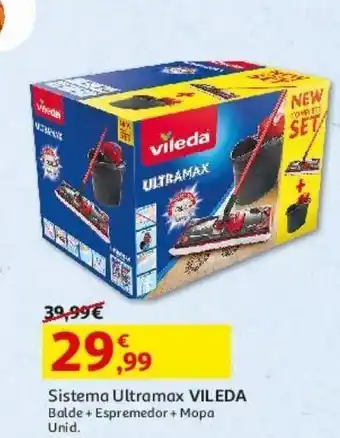 Auchan Sistema ultramax vileda balde+espremedor+mopa promoção