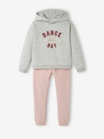 Vertbaudet Conjunto sweat com capuz e calças, em moletão, para menina... promoção