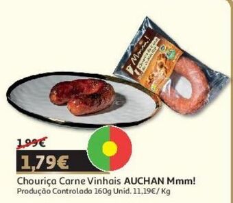 Auchan Chouriça carne auchan vinhais produção controlada 160g promoção