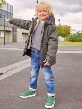 Vertbaudet Parka 3 em 1, com blusão amovível, para menino - verde... promoção