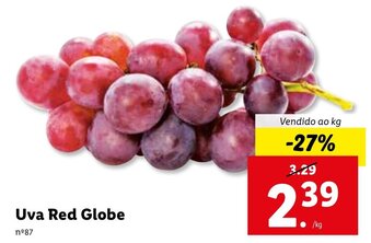 Lidl Uva Red Globe promoção