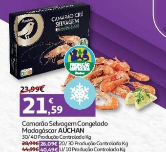 Auchan Camarão selvagem congelado madagáscar auchan promoção