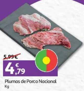 Auchan Porco nacional plumas kg promoção