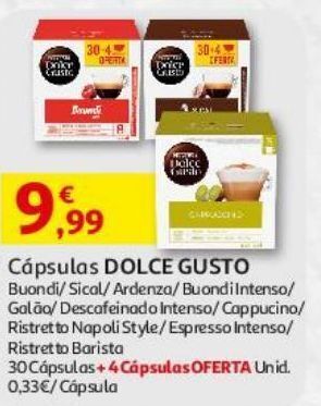 Auchan Cápsulas dolce gusto promoção