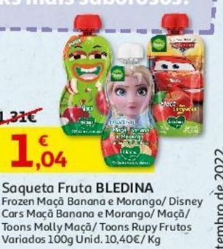 Auchan Saqueta fruta bledina promoção