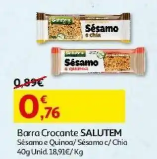 Auchan Barra crocante salutem promoção