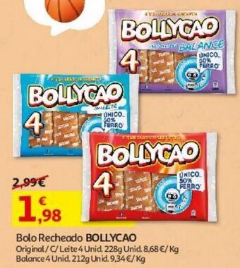 Auchan Bolo recheado bollycao promoção