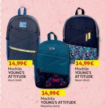 Auchan Mochila young's attitude promoção
