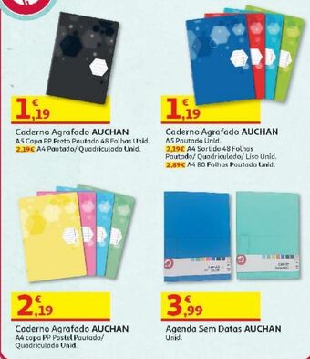 Caderno agrafado a5 auchan