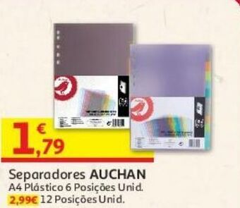 Auchan Separadores a4 auchan promoção