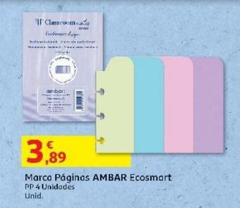 Auchan Marca-páginas ecosmart ambar pp 4un promoção