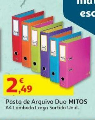 Auchan Pasta arquivo duo mitos lombada larga a4 promoção