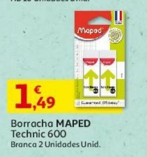 Borracha technic 600 maped branca 2un