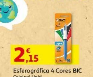 Auchan Esferografica 4 cores bic original promoção