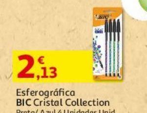 Auchan Esferográfica cristal bic promoção