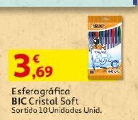 Auchan Esferografica cristal bic soft sortido 10un promoção