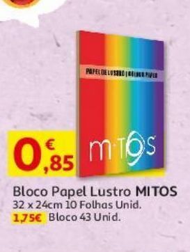 Bloco papel lustro mitos