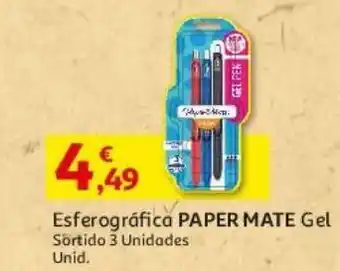 Auchan Esferográfica papermate gel sortido 3 un promoção