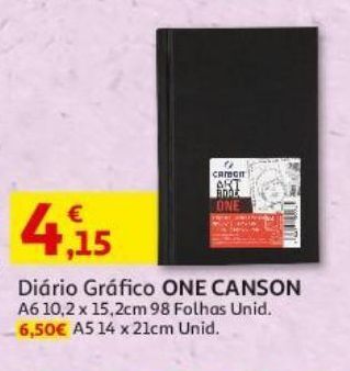 Auchan Diario grafico one canson promoção