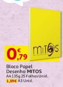 Auchan Bloco papel desenho mitos promoção