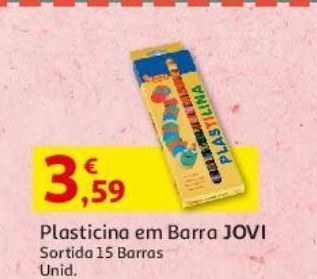Plasticina em barra jovi sortida 15un