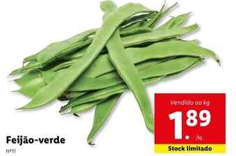 Lidl Feijão-Verde promoção