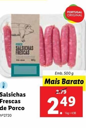 Lidl Salsicha promoção