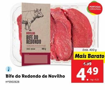 Lidl Bife novilho promoção