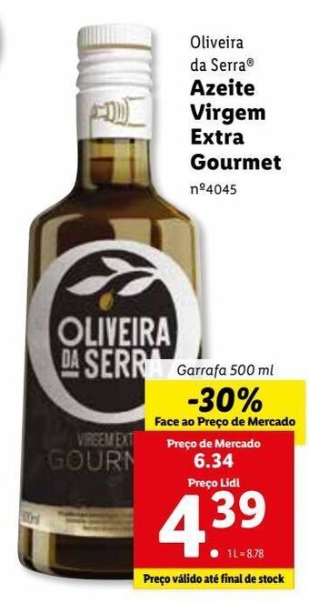 Lidl Azeite virgem oliveira da serra promoção