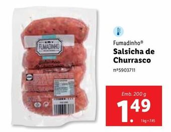 Lidl Salsicha fumadinho promoção