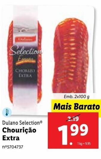 Lidl Chouriço dulano promoção