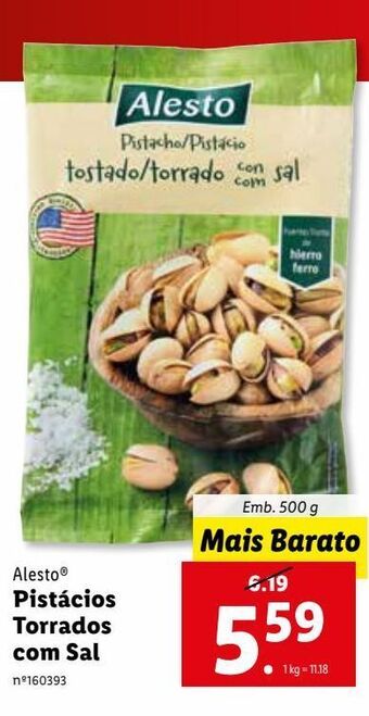 Lidl Pistaches alesto promoção