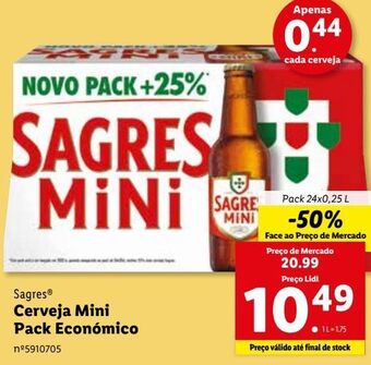 Lidl Cerveja sagres promoção