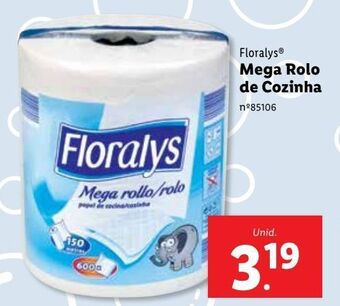 Rolos de papel floralys