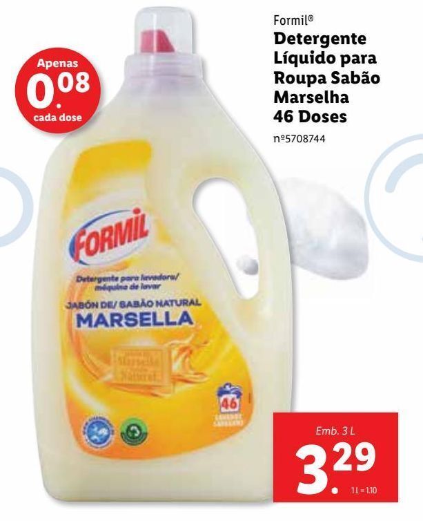Promoção Detergente líquido formil em Lidl