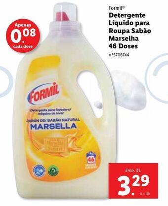 Lidl Detergente líquido formil promoção