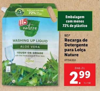 Lidl Detergente w5 promoção