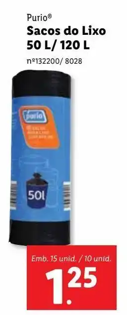 Lidl Sacos de lixo promoção