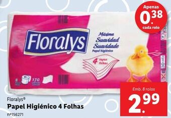 Papel higiênico floralys