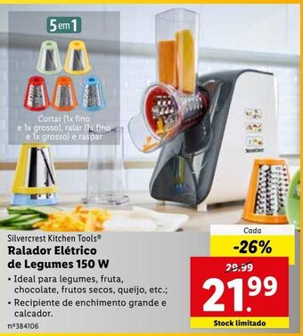 Lidl Ralador silvercrest promoção