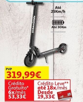 Auchan Trotinete urbanglide: 85+ promoção