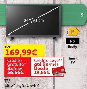 Auchan Tv lg:24" hd smart 24tq520s-pz promoção