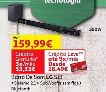 Auchan Barra de som lg sj3 promoção