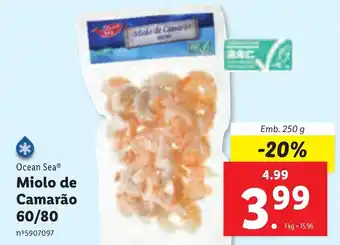 Lidl Miolo Camarão 60/80 250g promoção