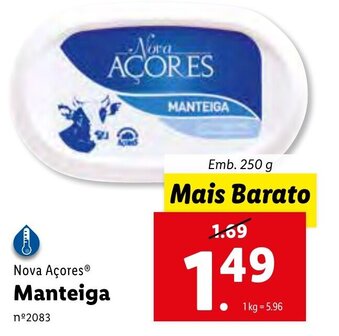 Lidl Nova Açores Manteiga 250g promoção