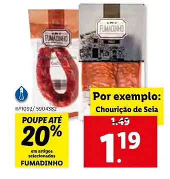 Lidl Chourição de Seia promoção