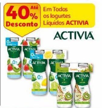 Auchan Bifidus líquido activia promoção