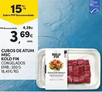Continente Cubos de Atum MSC Kold Fin 200g promoção