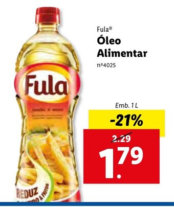 Lidl Fula Óleo Alimentar 1L promoção